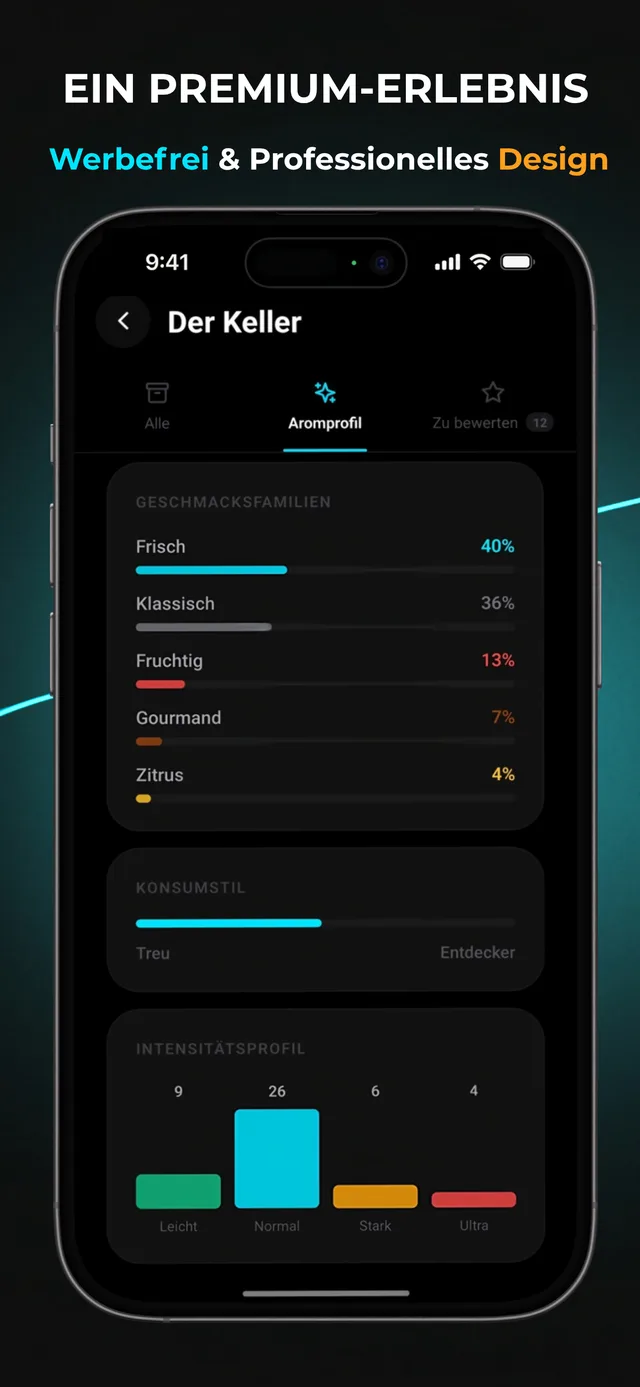 WeSnus — profil utilisateur avec badges et statistiques personnelles