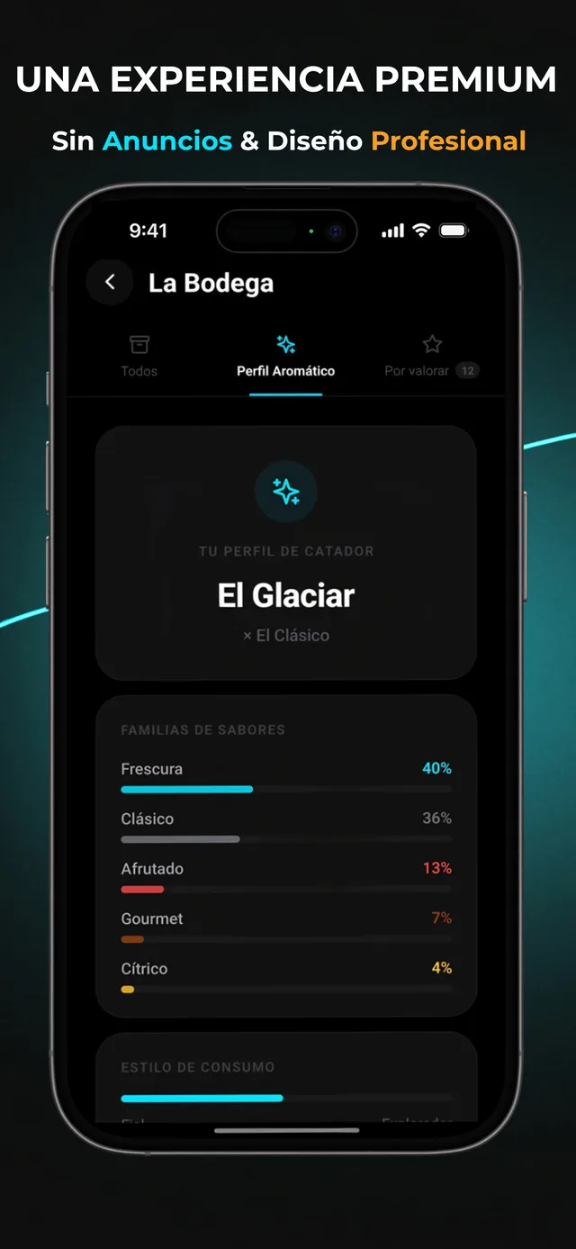 WeSnus — profil utilisateur avec badges et statistiques personnelles