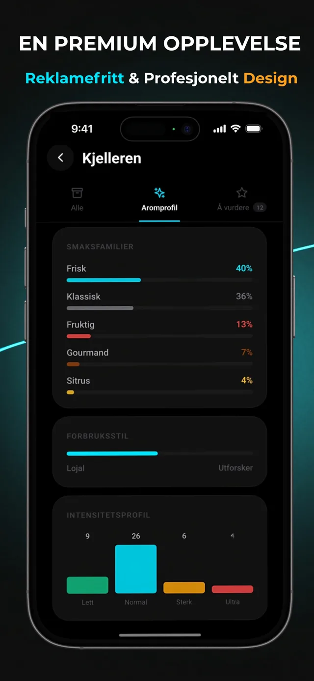 WeSnus — profil utilisateur avec badges et statistiques personnelles